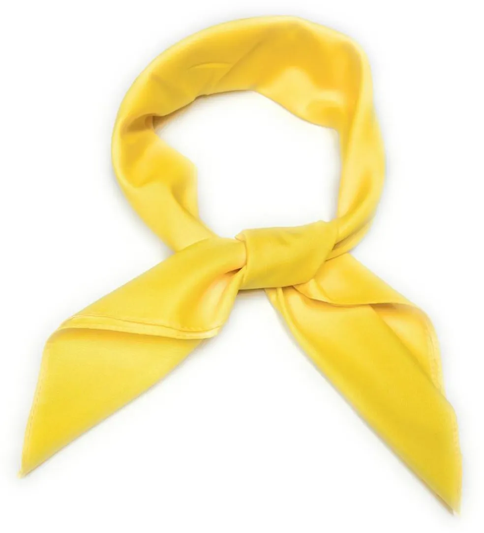 Pack of 3 Solid Ribbon Scarves, Head Neck Pocket Square Scarf