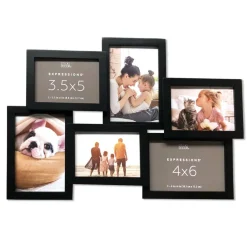 12 Pack: 6 Opening Black Collage Frame, Expressions™ by Studio Décor®