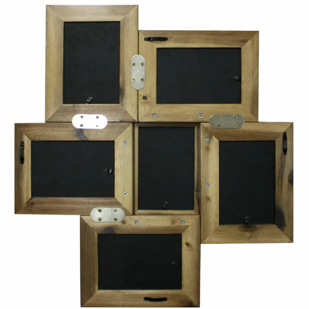 6 Pack: 6 Opening Natural 4" x 6" Collage Frame by Studio Décor®