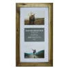 8 Pack: 3 Opening Walnut 5" x 7" Collage Frame with Mat by Studio Décor®