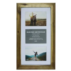 8 Pack: 3 Opening Walnut 5" x 7" Collage Frame with Mat by Studio Décor®