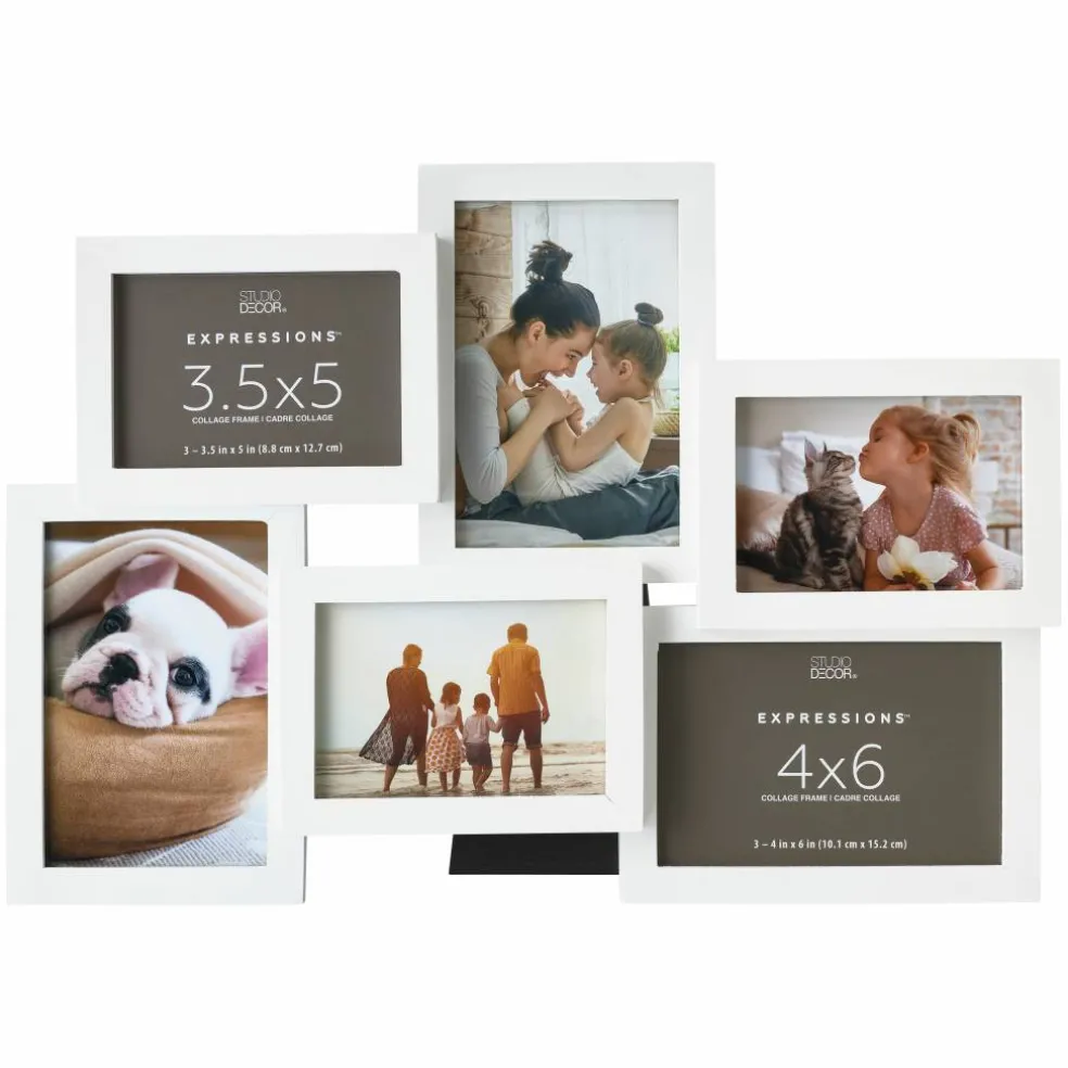 12 Pack: 6 Opening White Collage Frame, Expressions™ by Studio Décor®