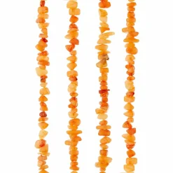 12 Pack: Orange Quartz Chip Beads by Bead Landing™