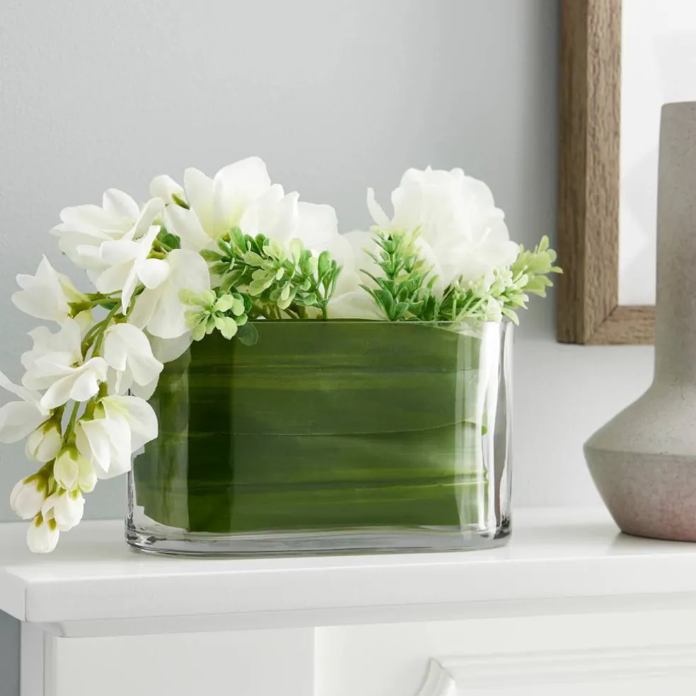 12 Pack: 6.9" Oval Glass Vase by Ashland®