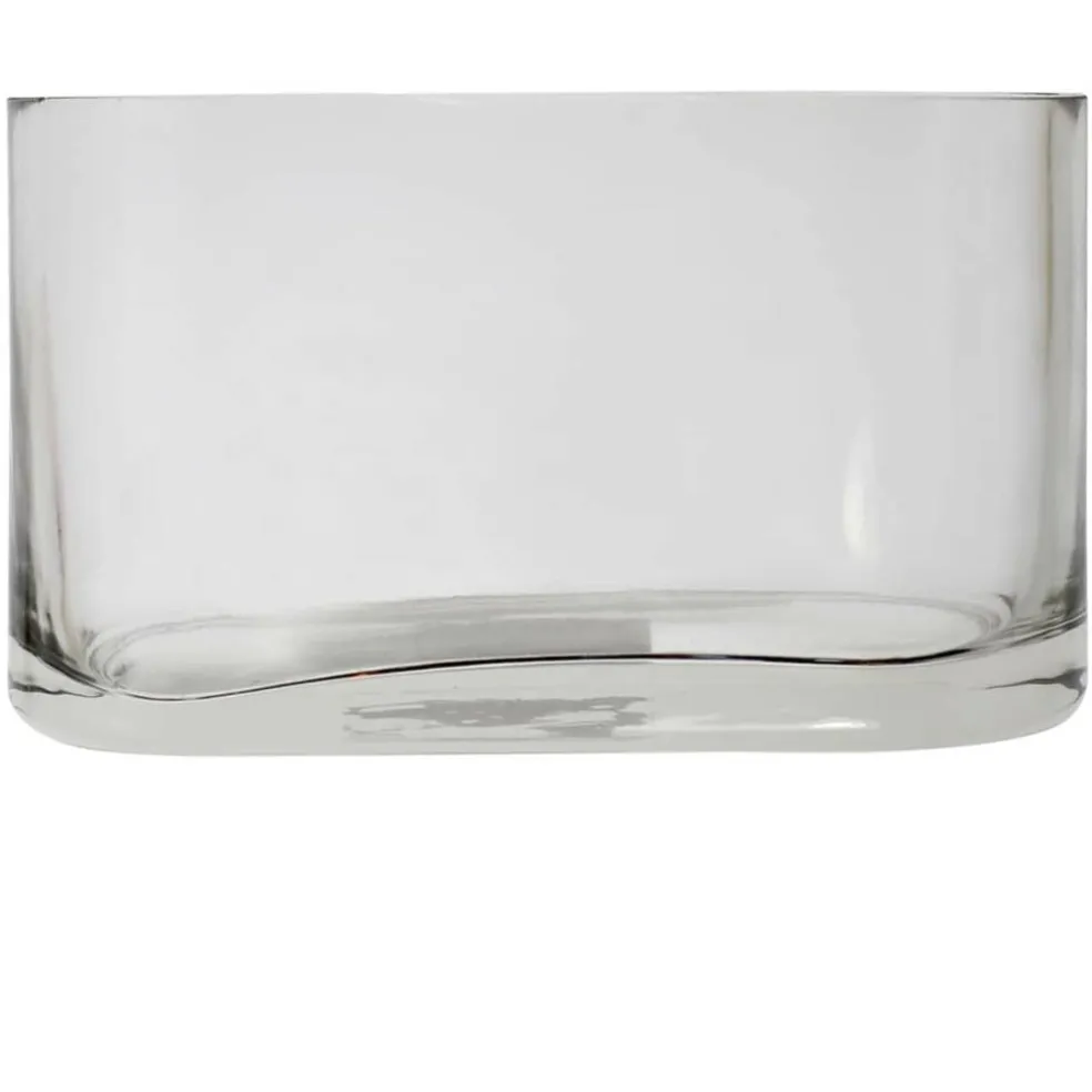 12 Pack: 6.9" Oval Glass Vase by Ashland®