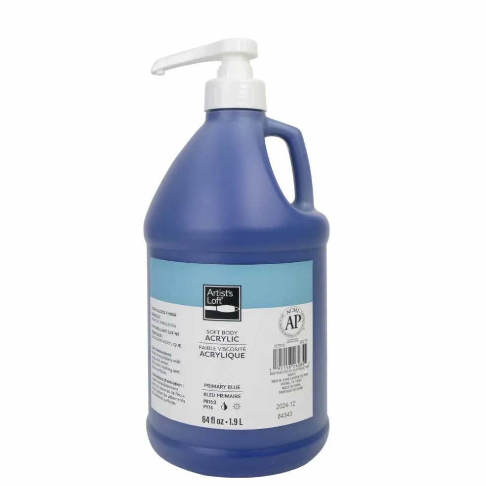 6 Pack: 64oz. Soft Body Acrylic Paint by Artist's Loft®