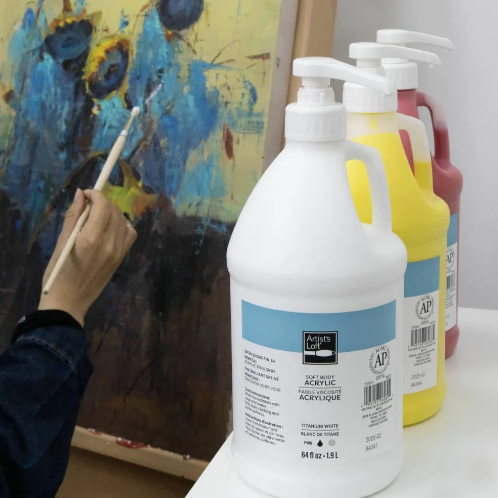 6 Pack: 64oz. Soft Body Acrylic Paint by Artist's Loft®