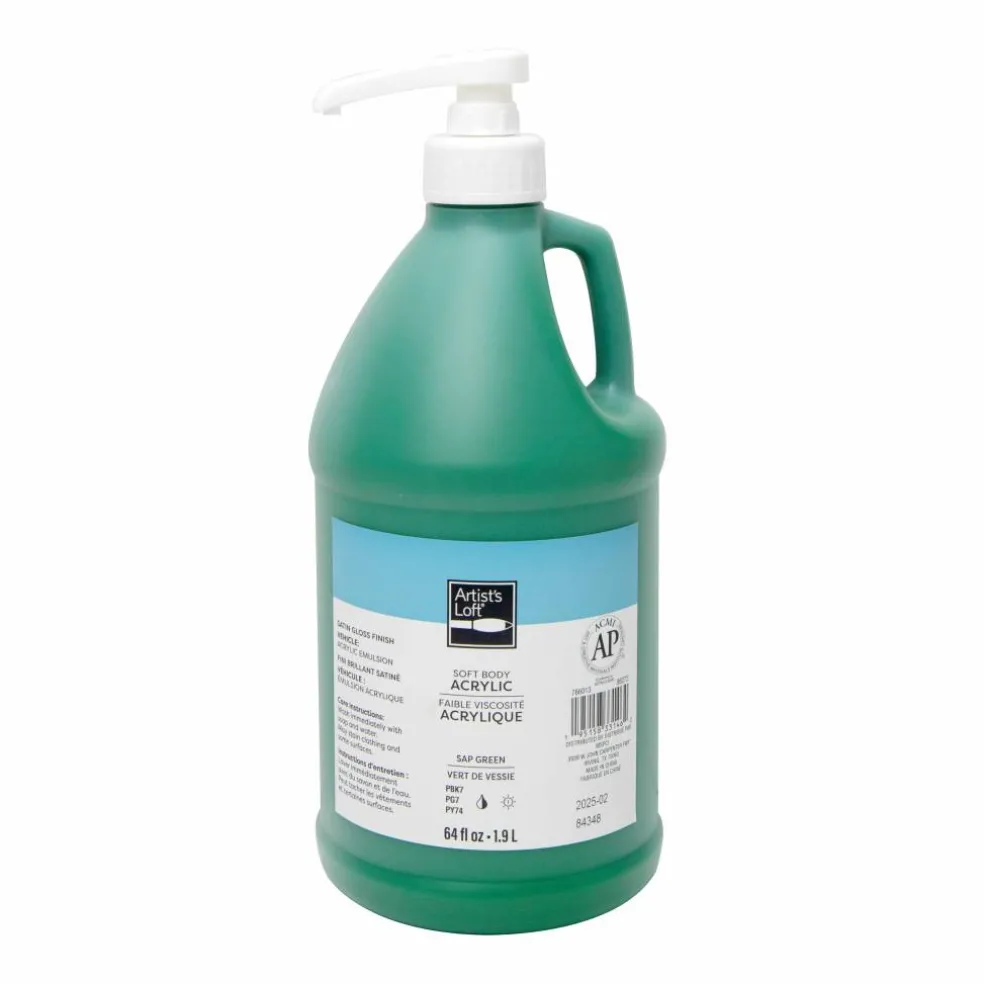 6 Pack: 64oz. Soft Body Acrylic Paint by Artist's Loft®