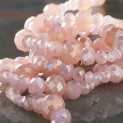 12 Pack: Pink Aurora Borealis Faceted Glass Round Beads by Bead Landing™
