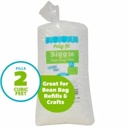 6 Pack: Poly-Fil® 16oz. Biggie Bean Bag Filler