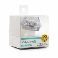 6 Pack: 2" Purple Light-Up Ring by Celebrate It™