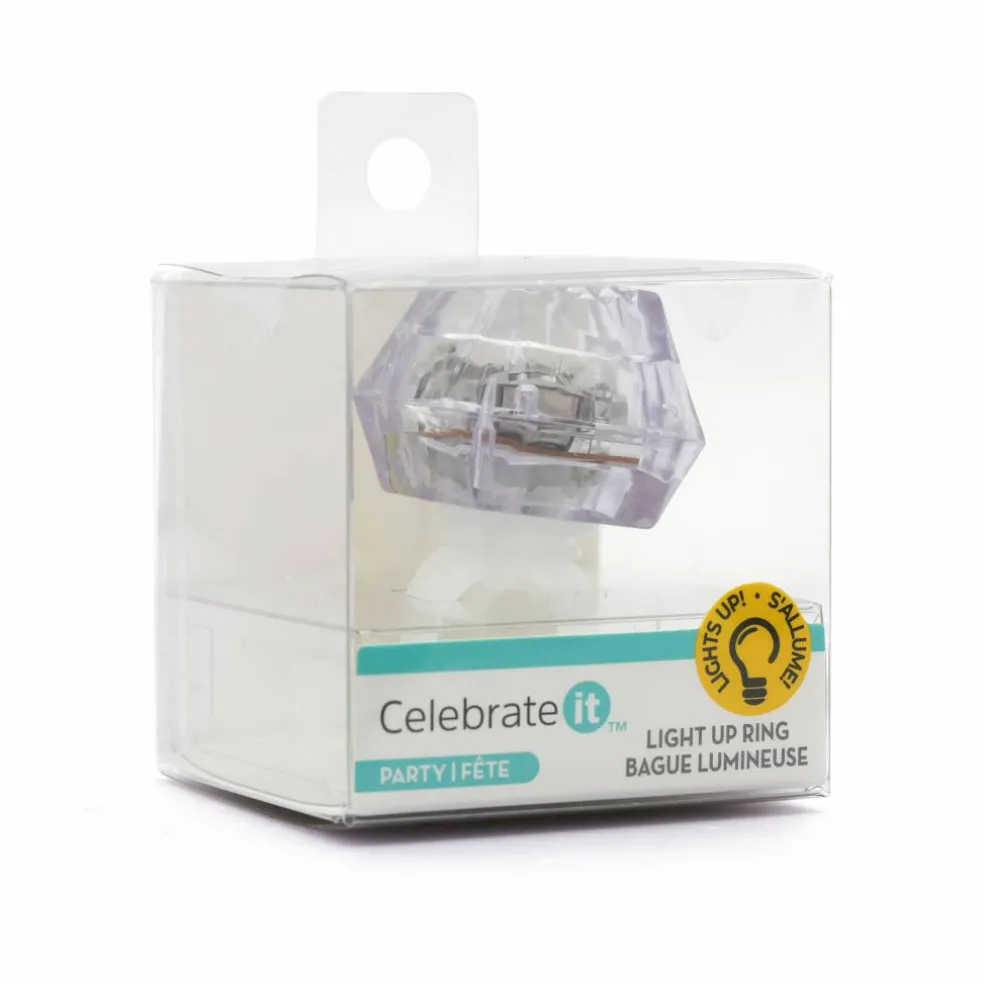 6 Pack: 2" Purple Light-Up Ring by Celebrate It™