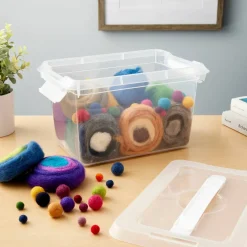 6 Pack: 6.2qt. Storage Bin with Lid by Simply Tidy™