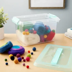 6 Pack: 6.2qt. Storage Bin with Lid by Simply Tidy™