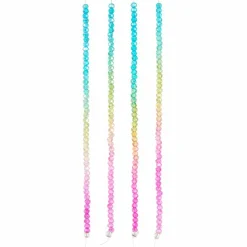 12 Pack: Rainbow Glass Faceted Round Beads, 3.5mm by Bead Landing™