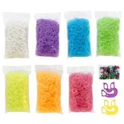 12 Pack: Rainbow Loom® Glow-in-the-Dark Treasure Box™ Bracelet Making Kit