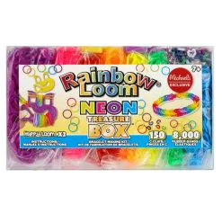 12 Pack: Rainbow Loom® Neon Treasure Box™ Bracelet Making Kit