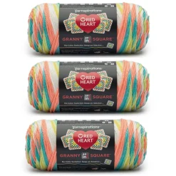 3 Pack Red Heart® All in One™ Granny Square™ Yarn