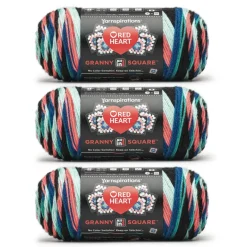 3 Pack Red Heart® All in One™ Granny Square™ Yarn