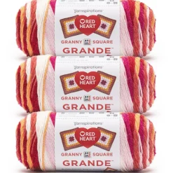 3 Pack Red Heart® All in One™ Granny Square Grande™ Yarn