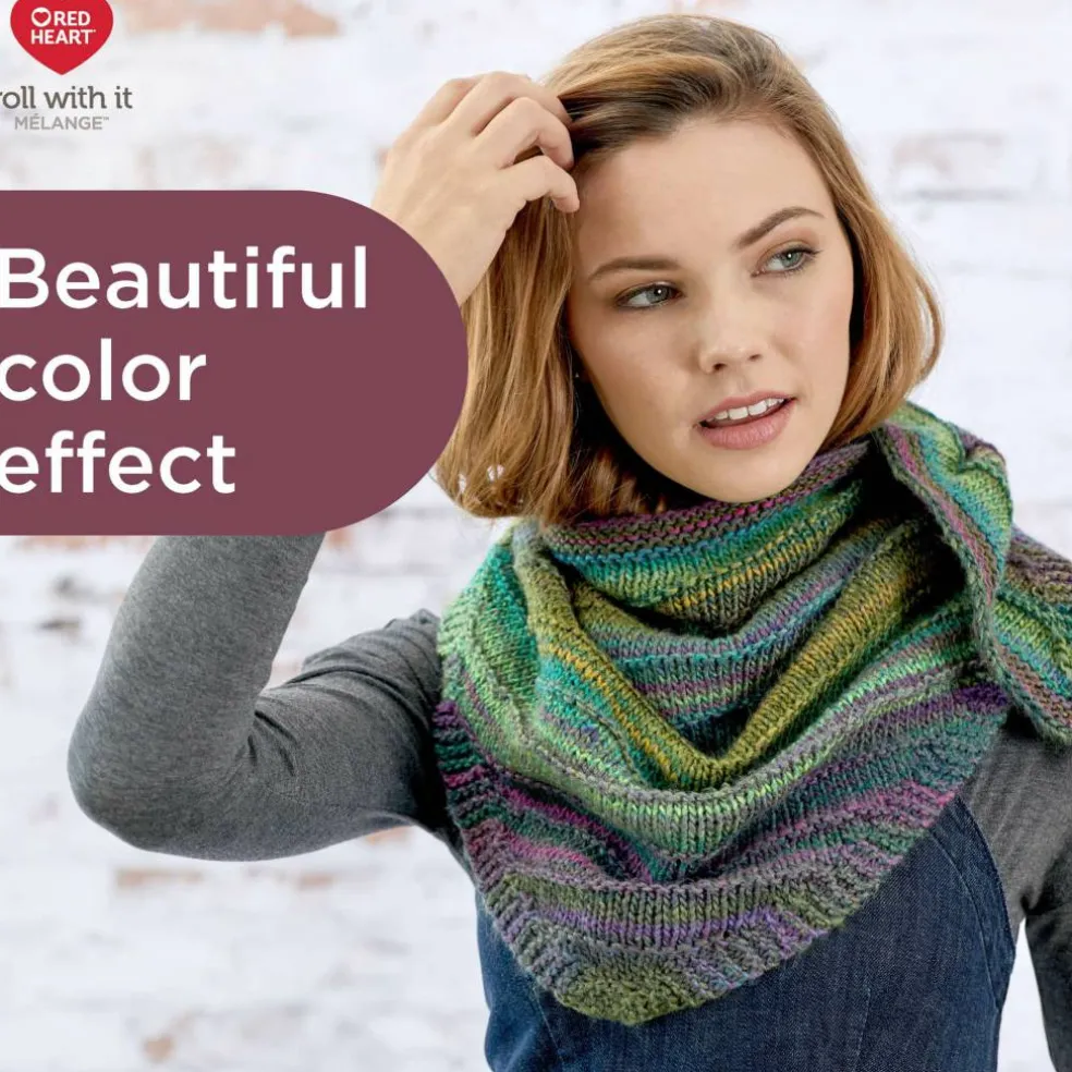 3 Pack Red Heart® Roll With It Melange™ Yarn