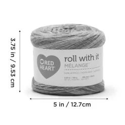 3 Pack Red Heart® Roll With It Melange™ Yarn