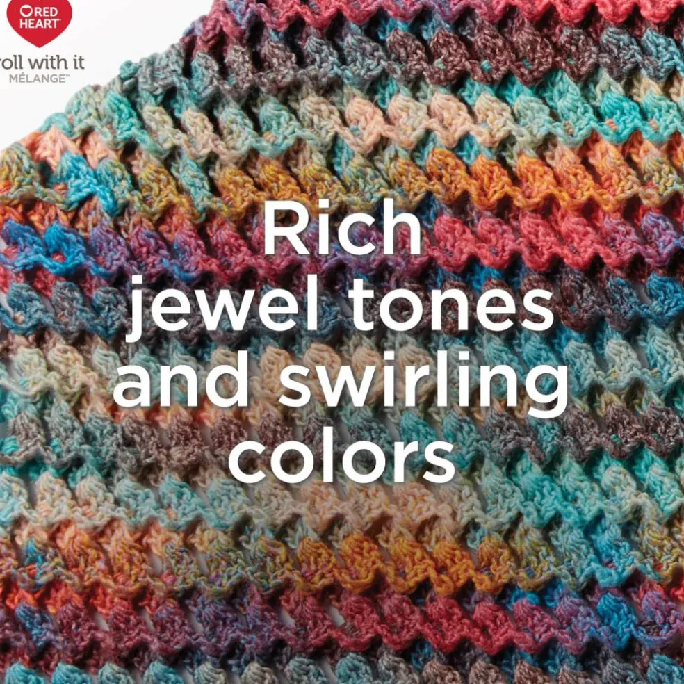 3 Pack Red Heart® Roll With It Melange™ Yarn
