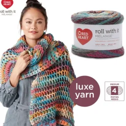 3 Pack Red Heart® Roll With It Melange™ Yarn