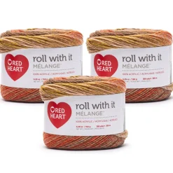 3 Pack Red Heart® Roll With It Melange™ Yarn
