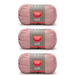 3 Pack Red Heart® Soft™ Solids Yarn