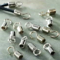 12 Pack: Rhodium Closures by Bead Landing™