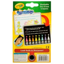 6 Packs: 8 ct. (48) Crayola® Washable Dry Erase Bright Crayons