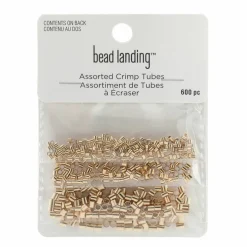 12 Packs: 600 ct. (7,200 total) Assorted Metal Crimp Tubes by Bead Landing™