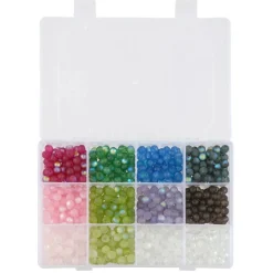 6 Packs: 960 ct. (5,760 total) Aurora Borealis Glass Bead Mix, 8mm by Bead Landing™