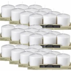 12 Packs: 3 ct. (36 total) Basic Elements™ White Pillar Candles by Ashland®