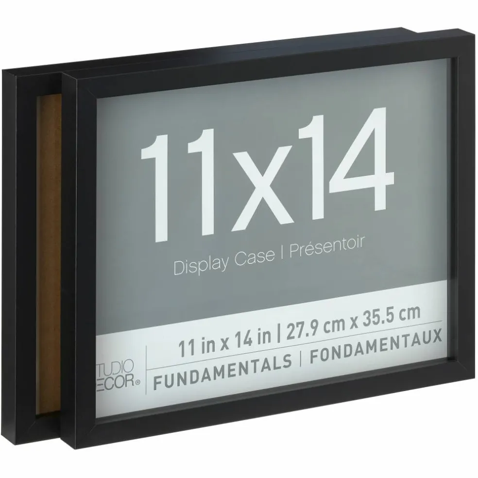 9 Packs: 2 ct. (18 total) Black Fundamentals 11" x 14" Display Cases by Studio Décor®