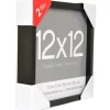 9 Packs: 2 ct. (18 total) Black Fundamentals 12" x 12" Display Case by Studio Décor®