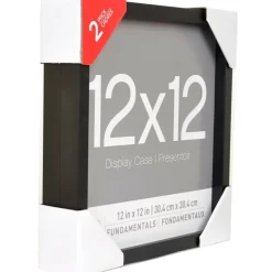 9 Packs: 2 ct. (18 total) Black Fundamentals 12" x 12" Display Case by Studio Décor®