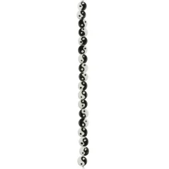 6 Packs: 18 ct. (108 total) Black & White Ceramic Yin Yang Beads, 10mm by Bead Landing™