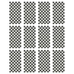 24 Packs: 12 ct. (288 total) Black & White Checker Favor Bags by Celebrate It™