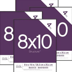 12 Packs: 4 ct. (48 total) Black 8" x 10" Frame, Basics by Studio Décor®