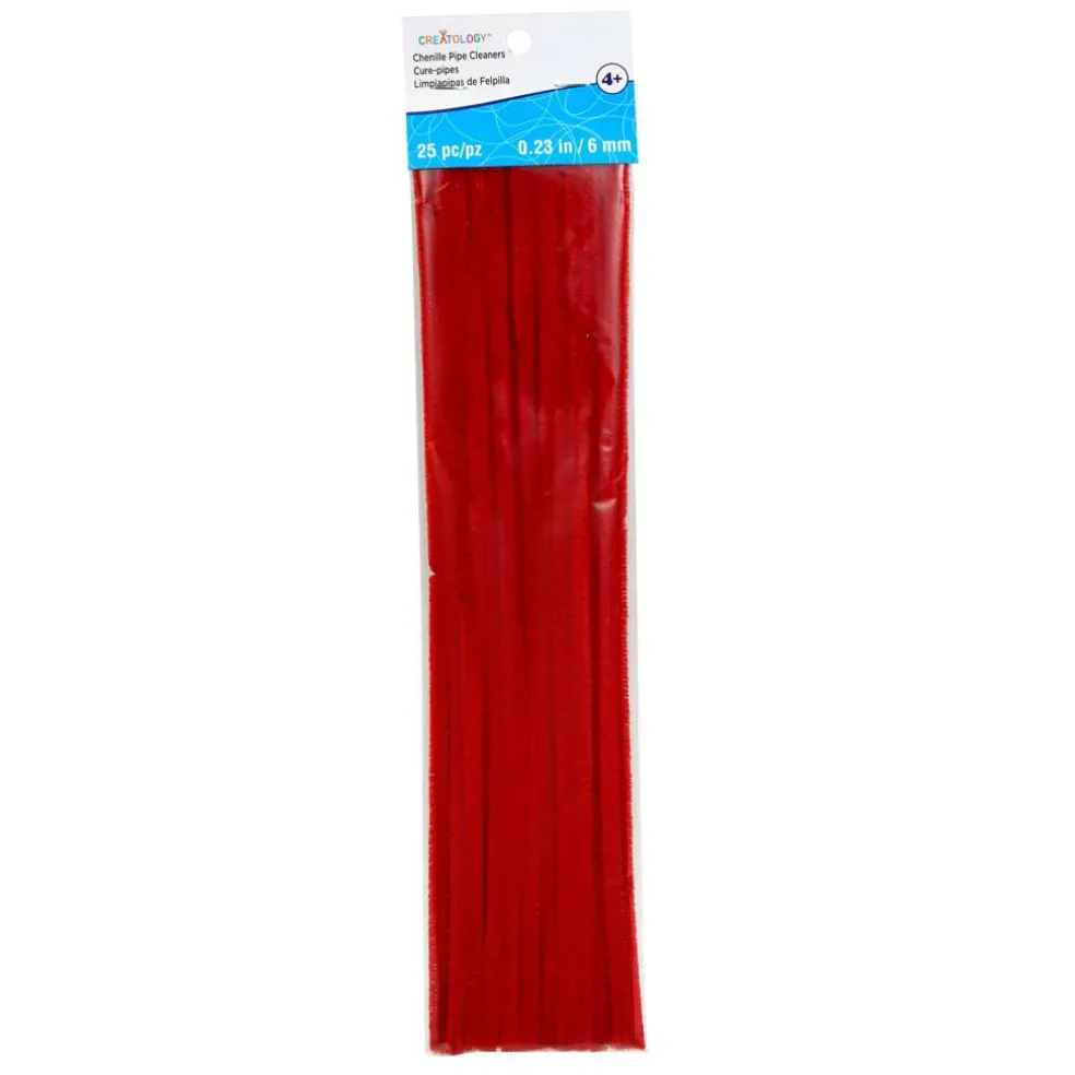24 Packs: 25 ct. (600 total) Chenille Pipe Cleaners by Creatology™