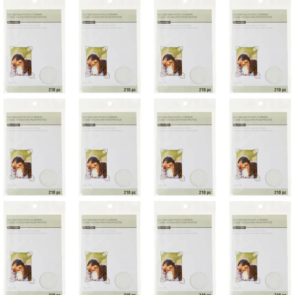 12 Packs: 210 ct. (2520 total) Clear Photo Corners by Recollections™