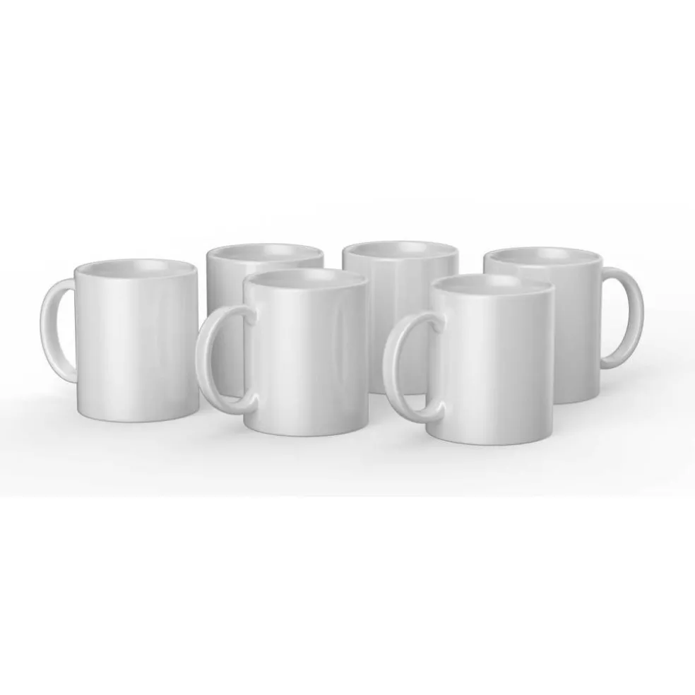 6 Packs: 6 ct. (36 total) Cricut® 12oz. White Ceramic Mug Blanks