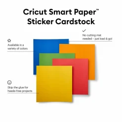 6 Packs: 10 ct. (60 total) Cricut® Smart Paper™ Sticker Cardstock, Bright Bows