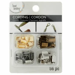 12 Packs: 56 ct. (672 total) Crimp Closure Mix by Bead Landing™