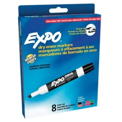 12 Packs: 8 ct. (96 total) Expo® Chisel Tip Multicolor Low Odor Dry Erase Markers