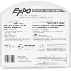 12 Packs: 16 ct. (192 total) Expo® Low Odor Assorted Chisel Tip Dry Erase Markers