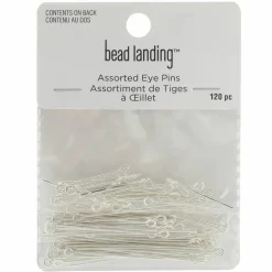 12 Packs: 120 ct. (1,440 total) Eye Pins Mix by Bead Landing™