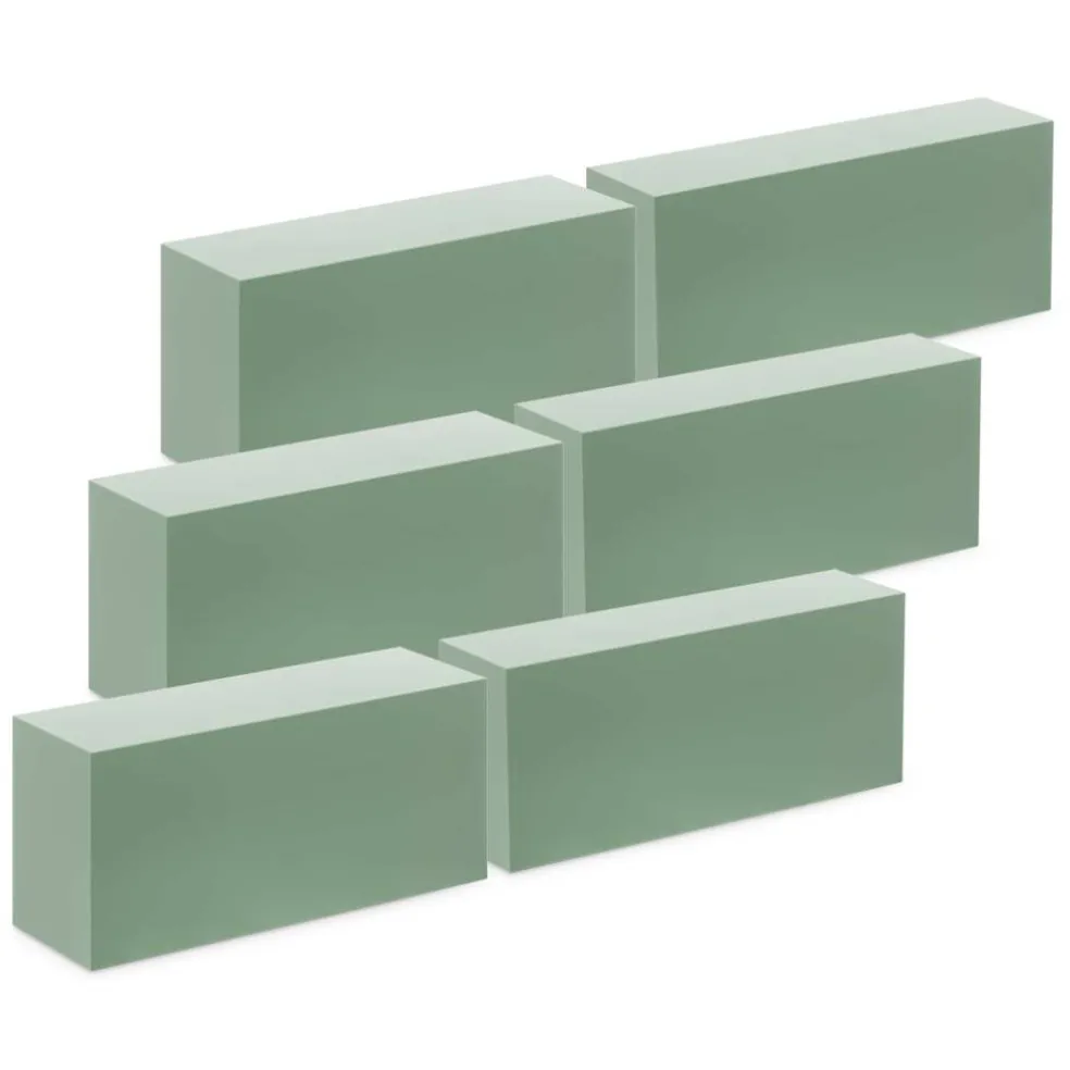 8 Packs: 6 ct. (48 total) FloraCraft® DryFōM® Green Brick